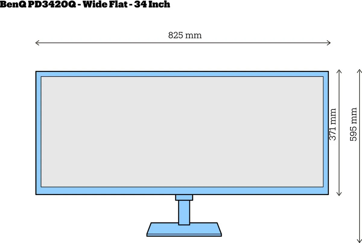 BenQ PD3420Q Ultrawide Monitor 34" - WQHD IPS - USB-C 65W