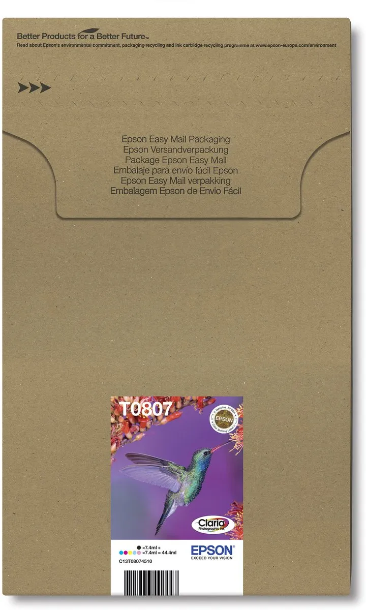 Epson T0807 Inktcartridge Kleur - 44.4ml
