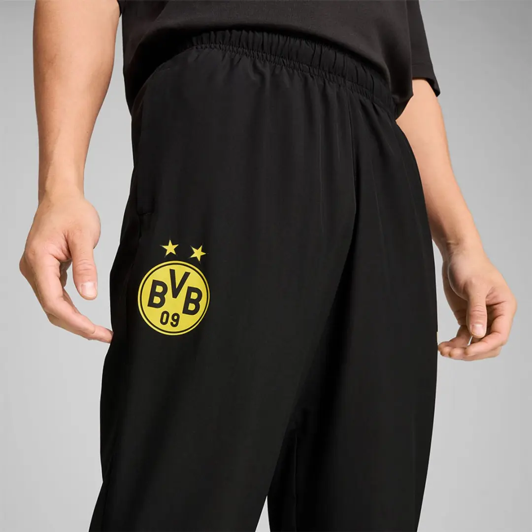PUMA BVB Borussia Dortmund Trainingsbroek Zilver - L