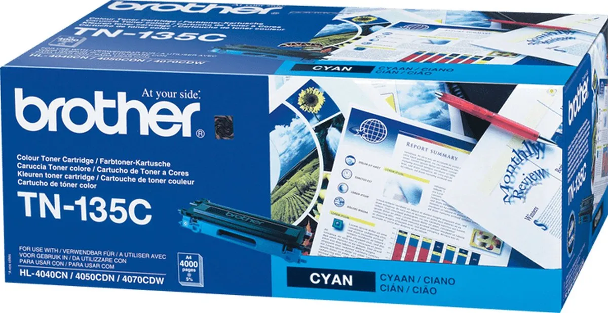 Brother TN-135C Tonercartridge - Cyaan