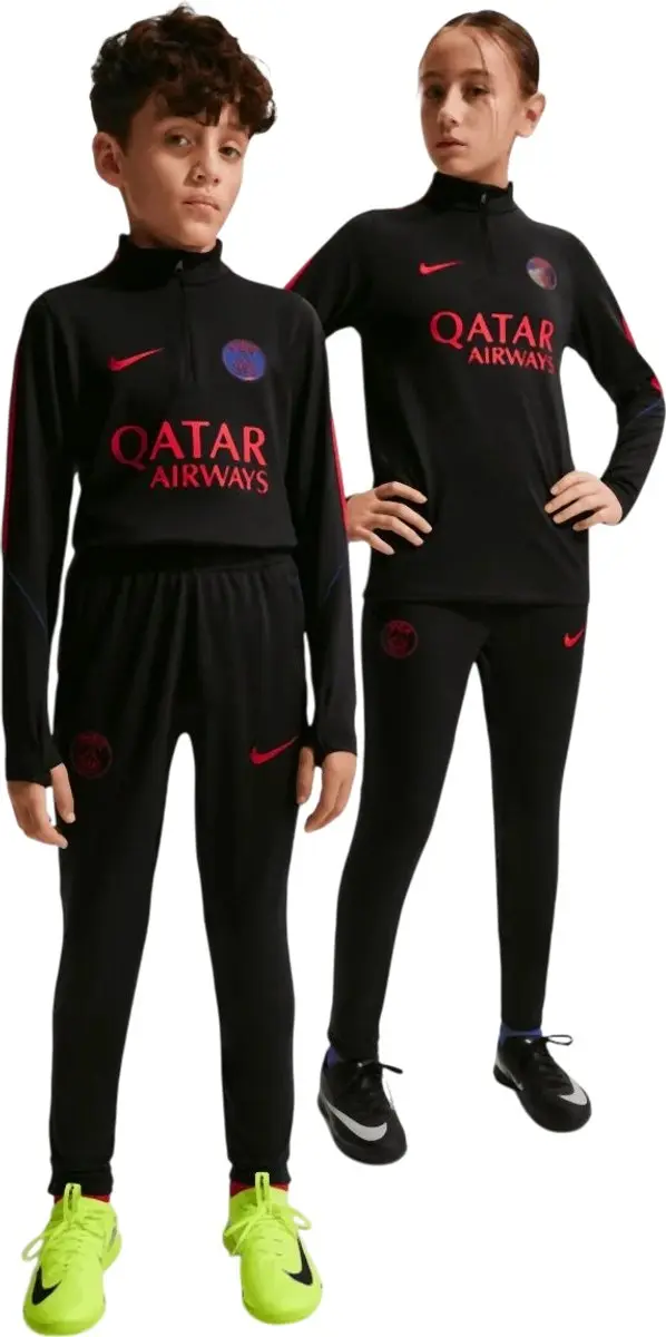 Nike PSG Strike Trainingsbroek 2026 - II2810-010 - Maat 158 - Black/Global Red