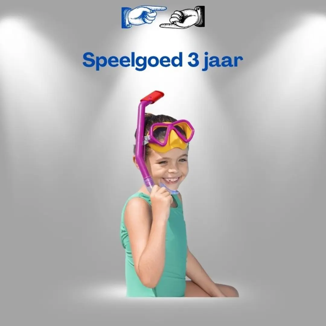 Bestway Duikset 24023 Roze - Snorkelset voor kinderen 3-6 jaar