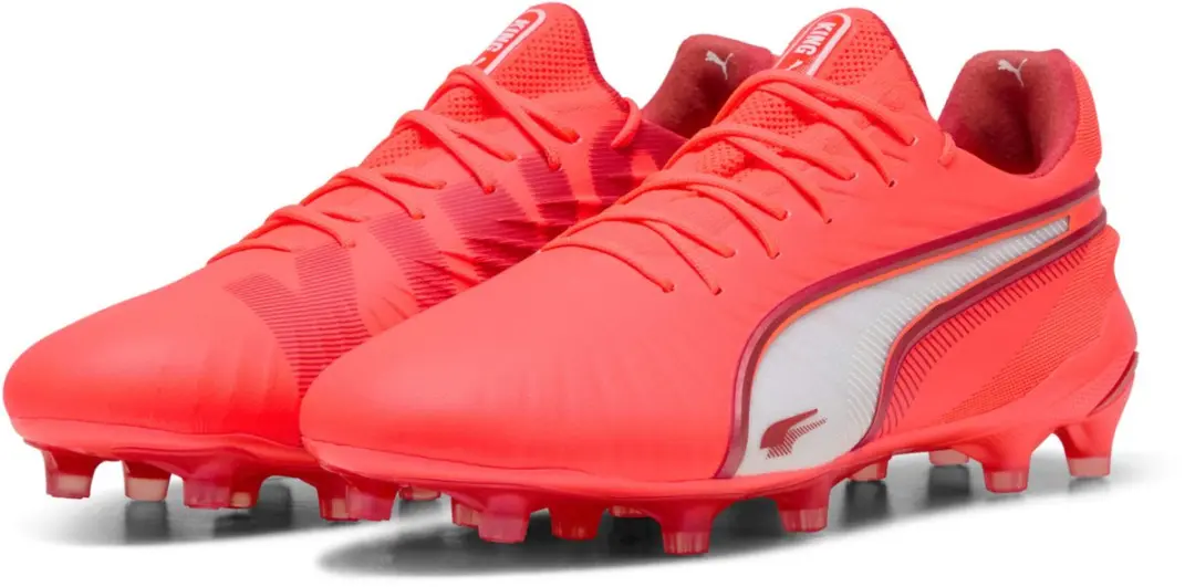 PUMA King Ultimate FG/AG Voetbalschoenen - Glowing Red - EU 44