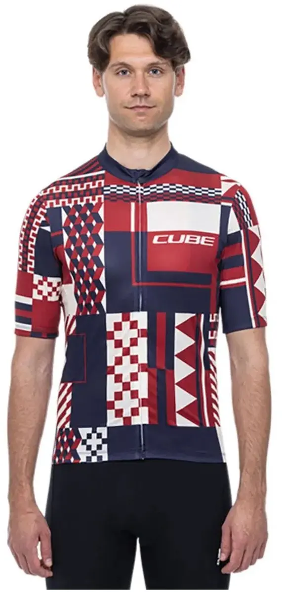 Cube Blackline Korte Mouw Wielertrui - Rood XL - afbeelding 6 van 6