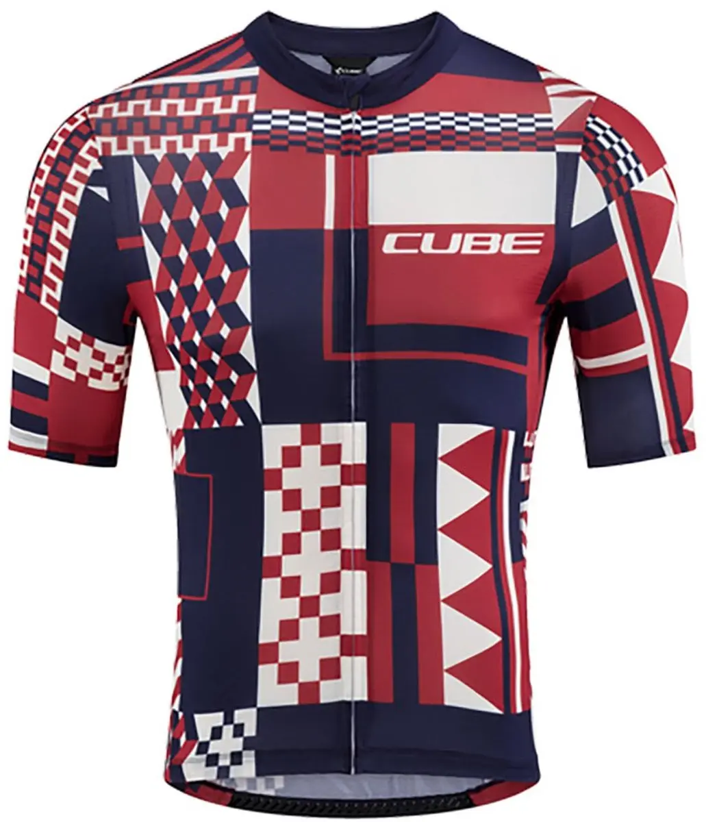Cube Blackline Korte Mouw Wielertrui - Rood XL