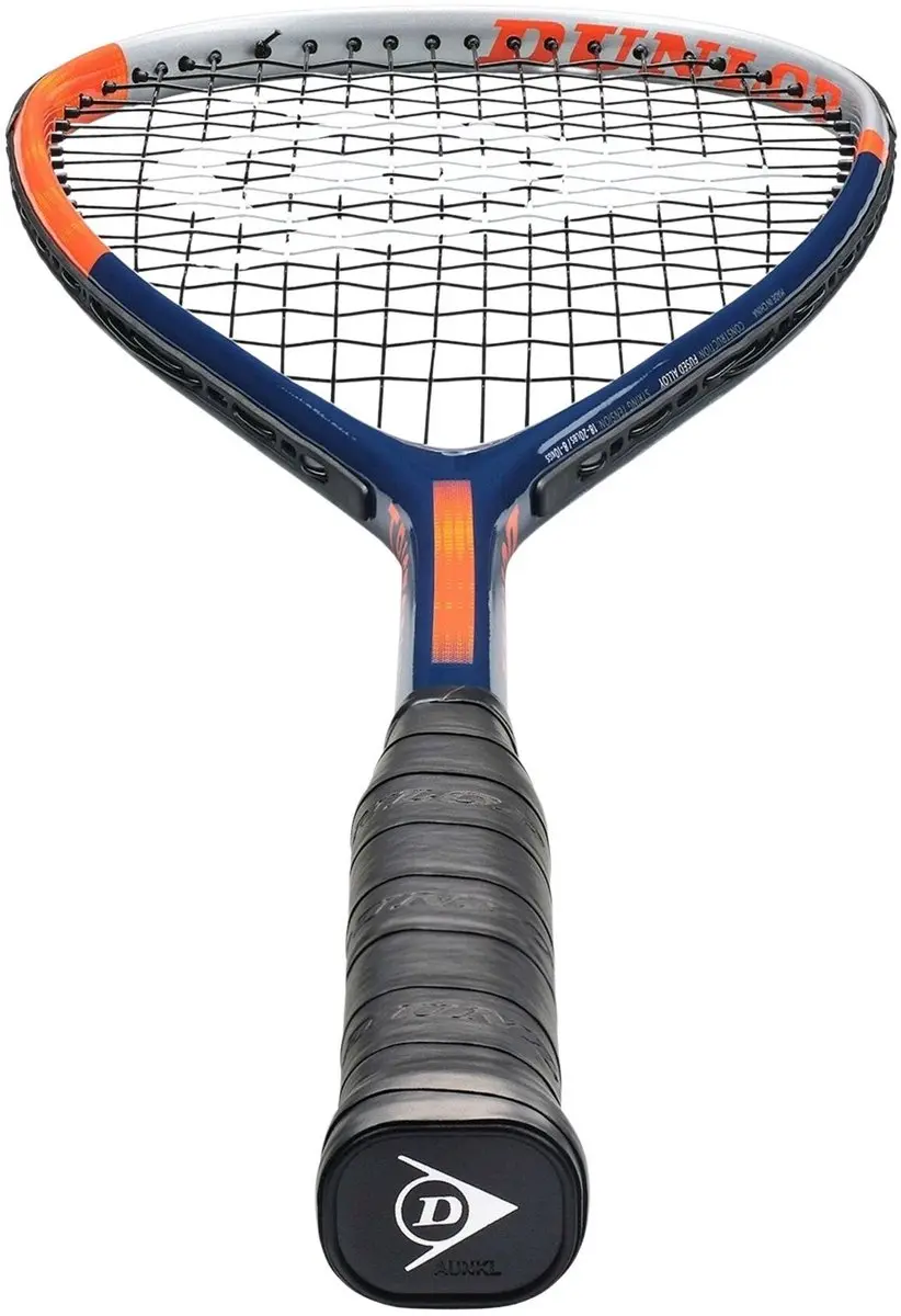Dunlop Tristorm Pro Squashracket - Blauw/Geel/Zilver
