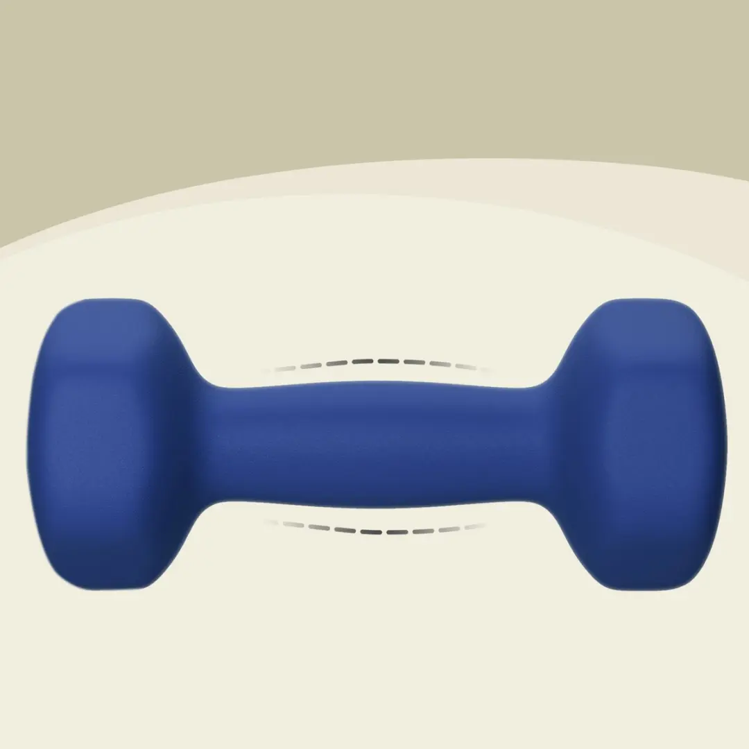 Songmics SYL910Q01 Hexagon Dumbbellset 2x5kg - Blauw - afbeelding 6 van 6