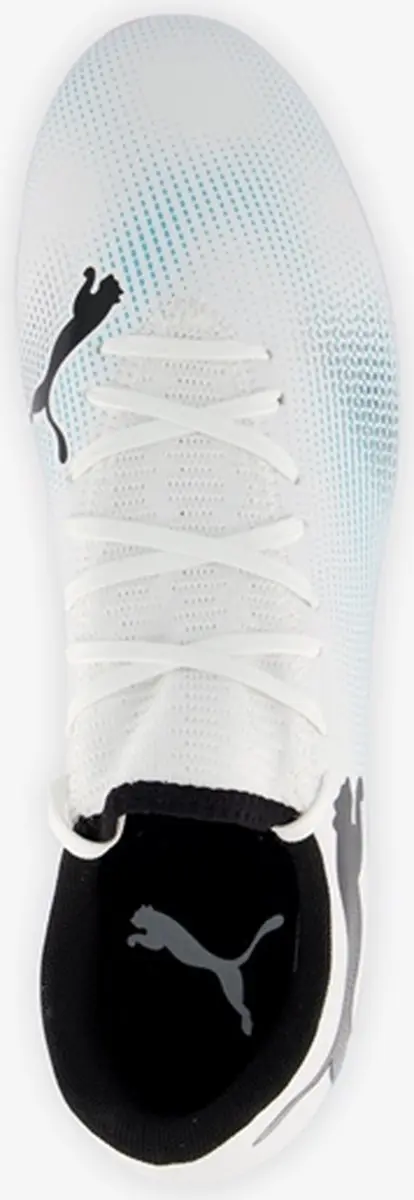 PUMA Future 7 Play FG/AG Heren Sportschoenen - 43 - Wit/Zwart/Poison Pink