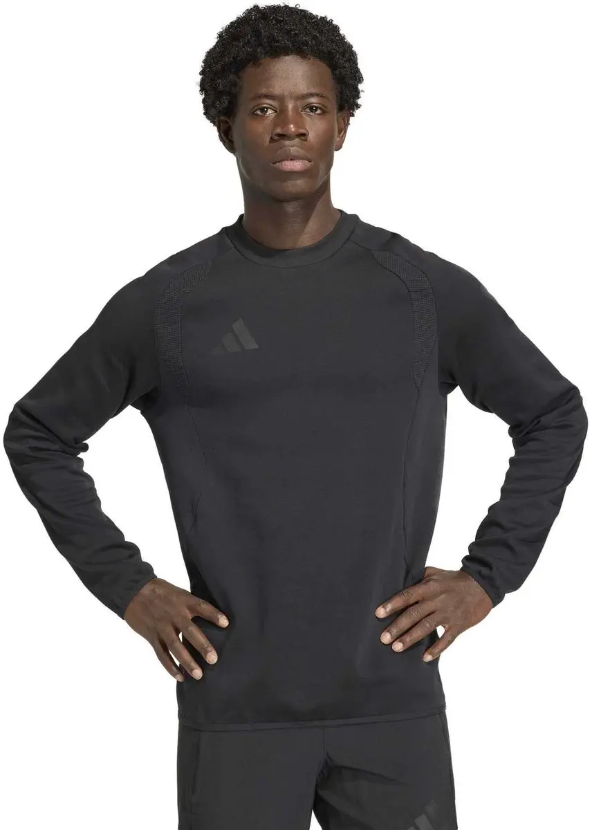Adidas Sport Sweater TT Crew Zwart - S
