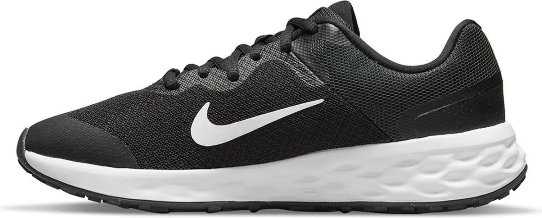 Nike Revolution 6 Next Nature GS Hardloopschoenen 38,5 - Zwart/Wit
