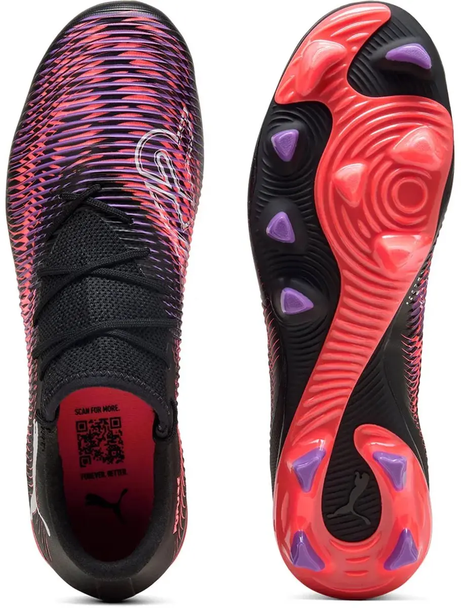 PUMA Future 8 Match Low FG/AG Voetbalschoenen - Zwart