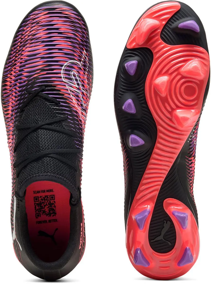 PUMA Future 8 Match Low FG/AG Voetbalschoenen - Zwart