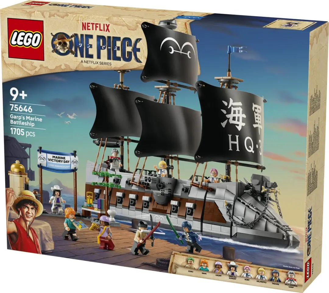 LEGO ONE PIECE Slagschip van Garp 75646 - 1705 Stukken - Meerkleurig
