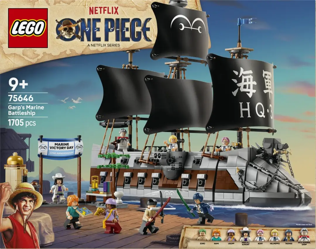 LEGO ONE PIECE Slagschip van Garp 75646 - 1705 Stukken - Meerkleurig - afbeelding 6 van 6