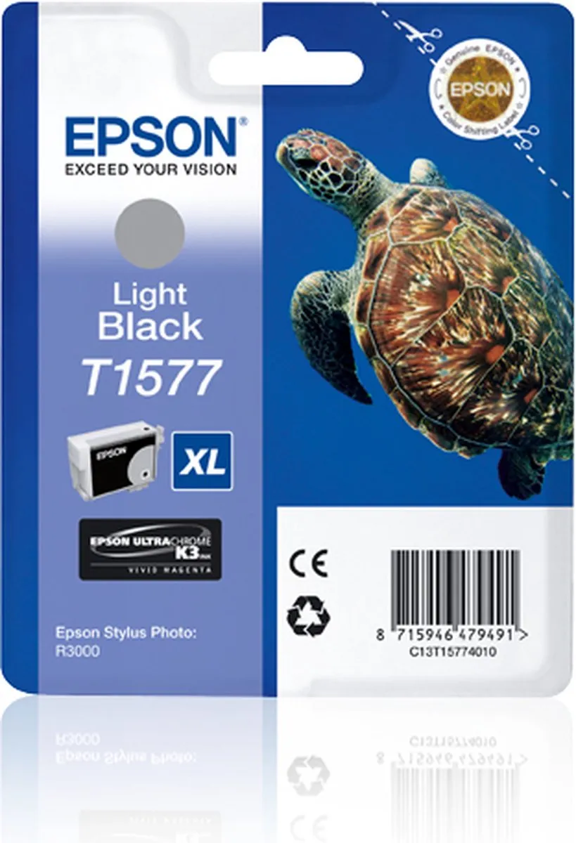 Epson T1577 Licht Zwart Inktcartridge - 23.000 pagina's