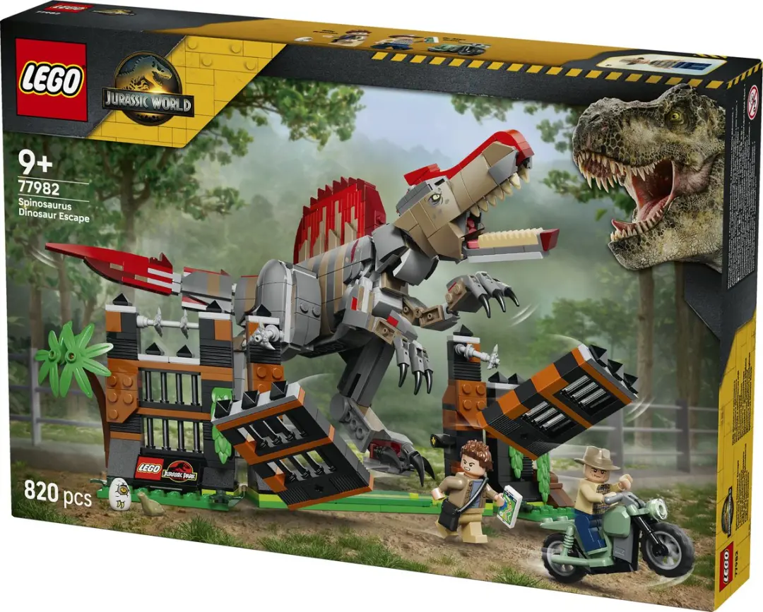 LEGO Jurassic World Spinosaurus 77982 - 820 Stukken - Meerkleurig