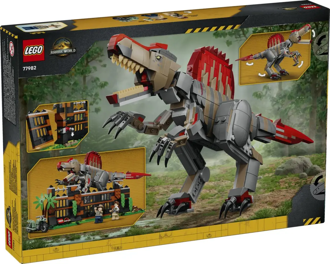 LEGO Jurassic World Spinosaurus 77982 - 820 Stukken - Meerkleurig - afbeelding 6 van 6