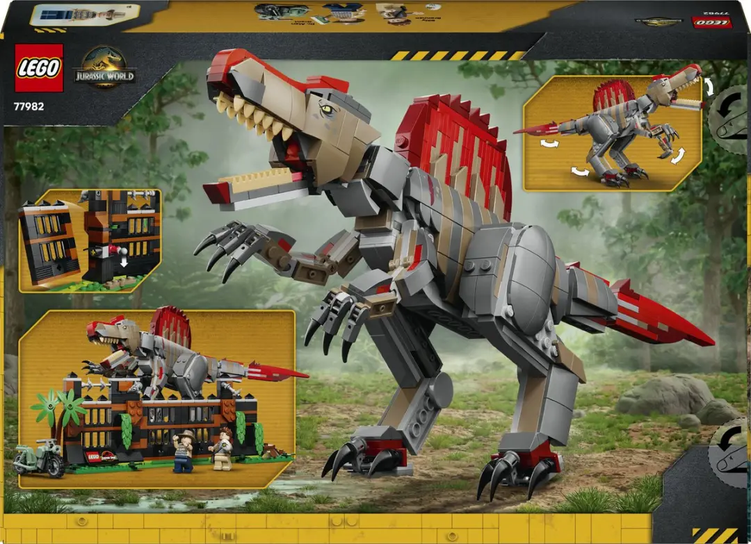 LEGO Jurassic World Spinosaurus 77982 - 820 Stukken - Meerkleurig