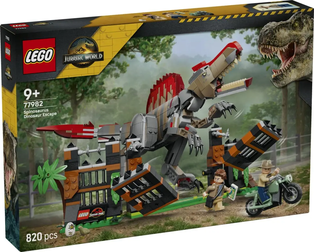 LEGO Jurassic World Spinosaurus 77982 - 820 Stukken - Meerkleurig