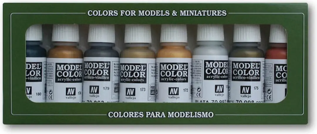 Vallejo Model Color Metallic Acrylverfset 8x18ml - Multi