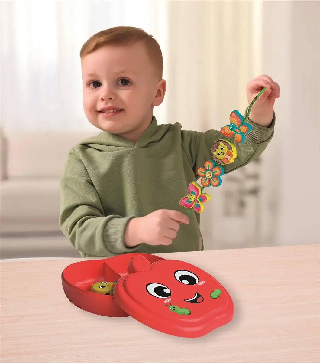 Clementoni Baby Basic Activity Kralen en Veters Rijgspeelgoed - Multikleur