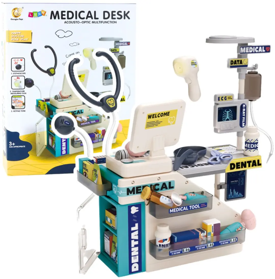 Lean Toys Doktersset Medische Tafel - Beige