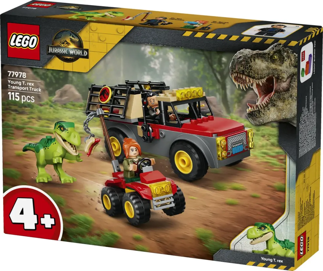 LEGO Jurassic World Jonge T. Rex Transporttruck 77978 - 115 Stukken