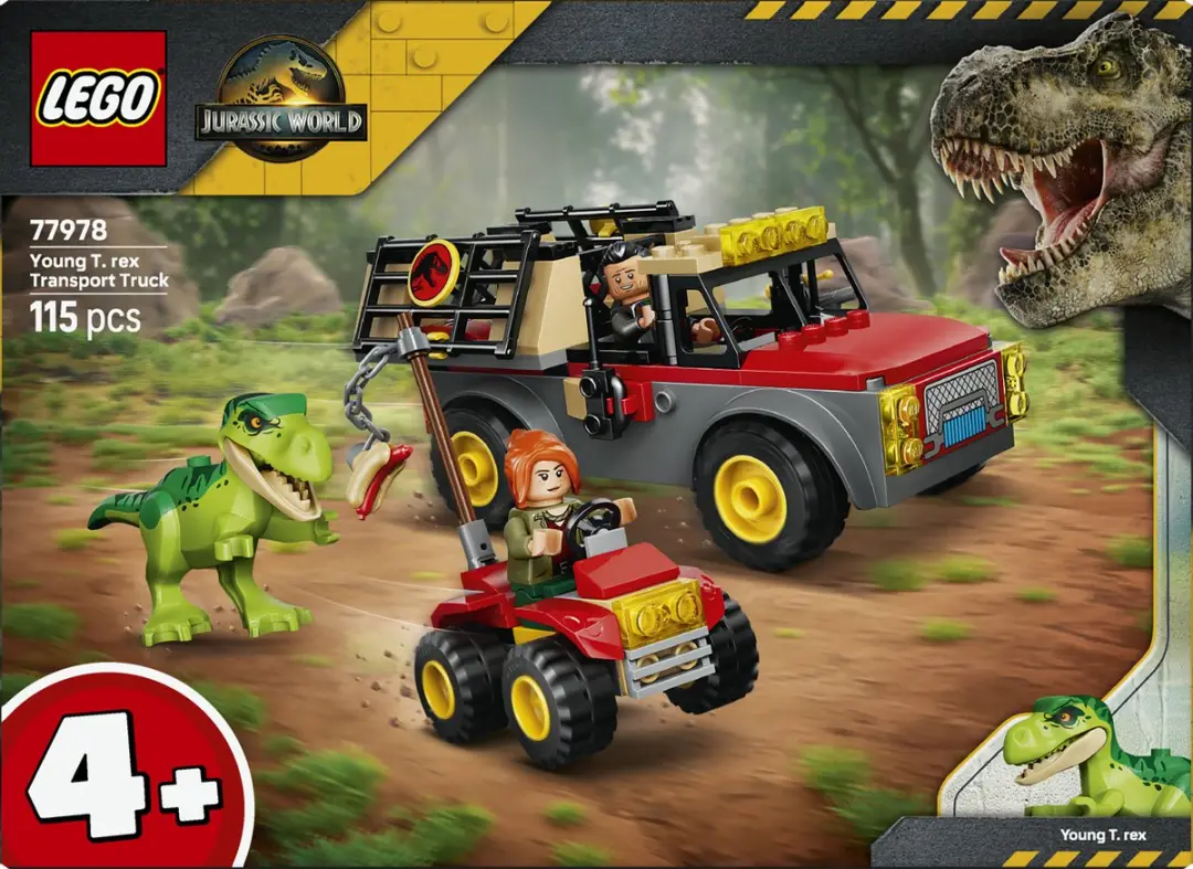 LEGO Jurassic World Jonge T. Rex Transporttruck 77978 - 115 Stukken