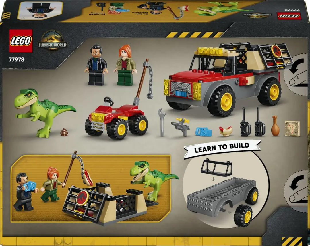 LEGO Jurassic World Jonge T. Rex Transporttruck 77978 - 115 Stukken