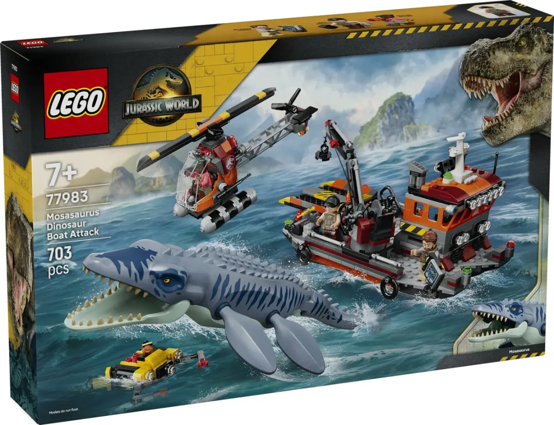 LEGO Jurassic World Mosasaurus Bootaanval 77983 - 703 Stukken - afbeelding 6 van 6