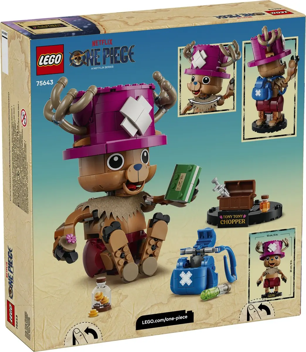 LEGO ONE PIECE Tony Tony Chopper 75643 - 577 Stukken - Meerkleurig