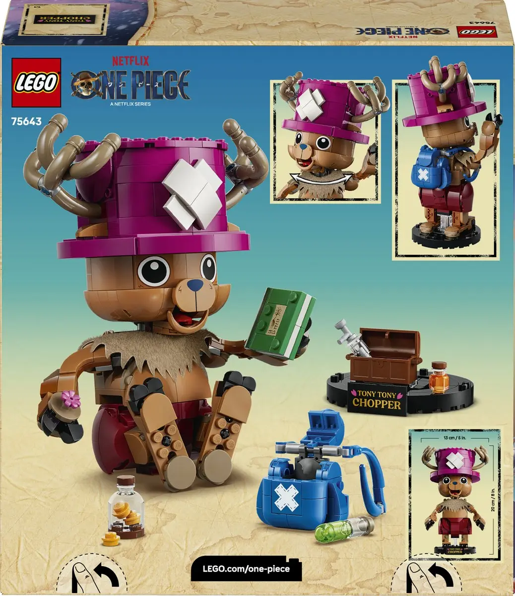 LEGO ONE PIECE Tony Tony Chopper 75643 - 577 Stukken - Meerkleurig