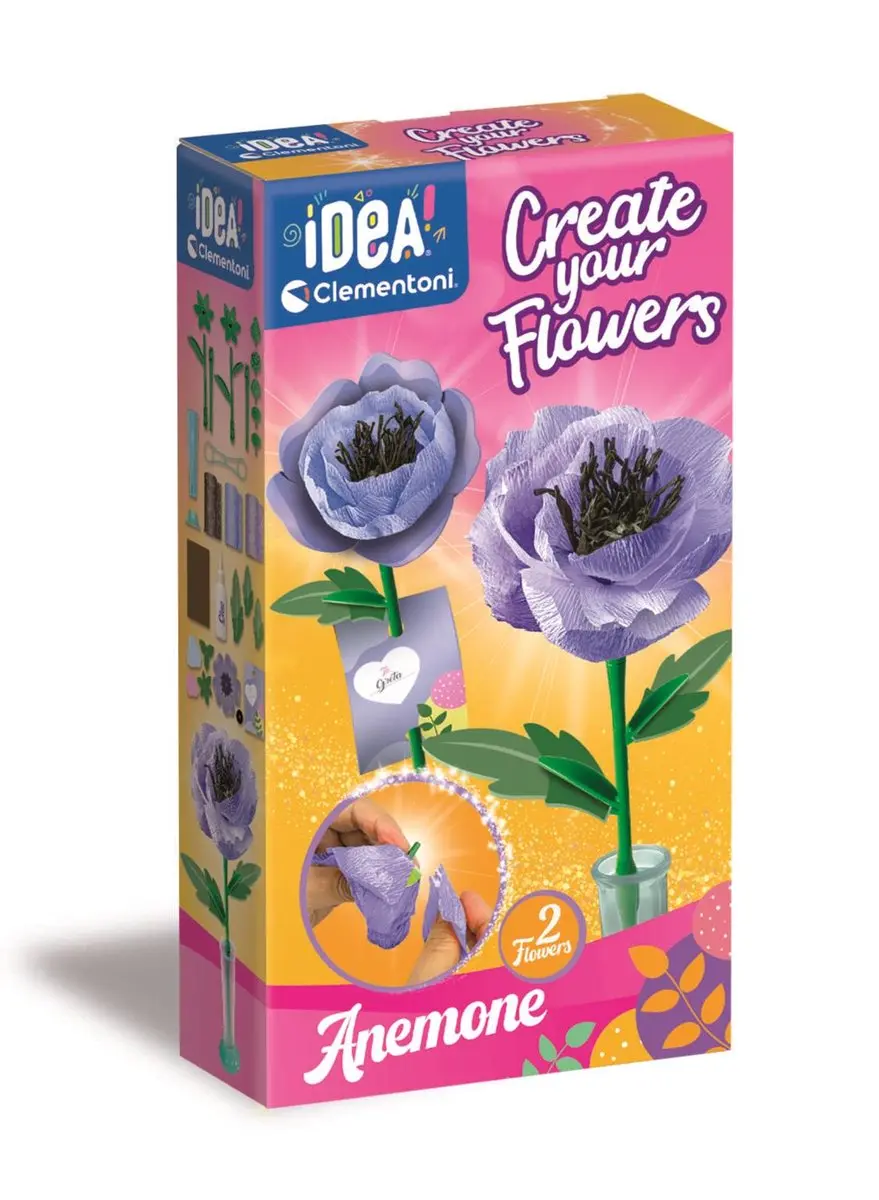 Clementoni Art & Craft Create Your Flowers Anemone - Bloemen Maken Set