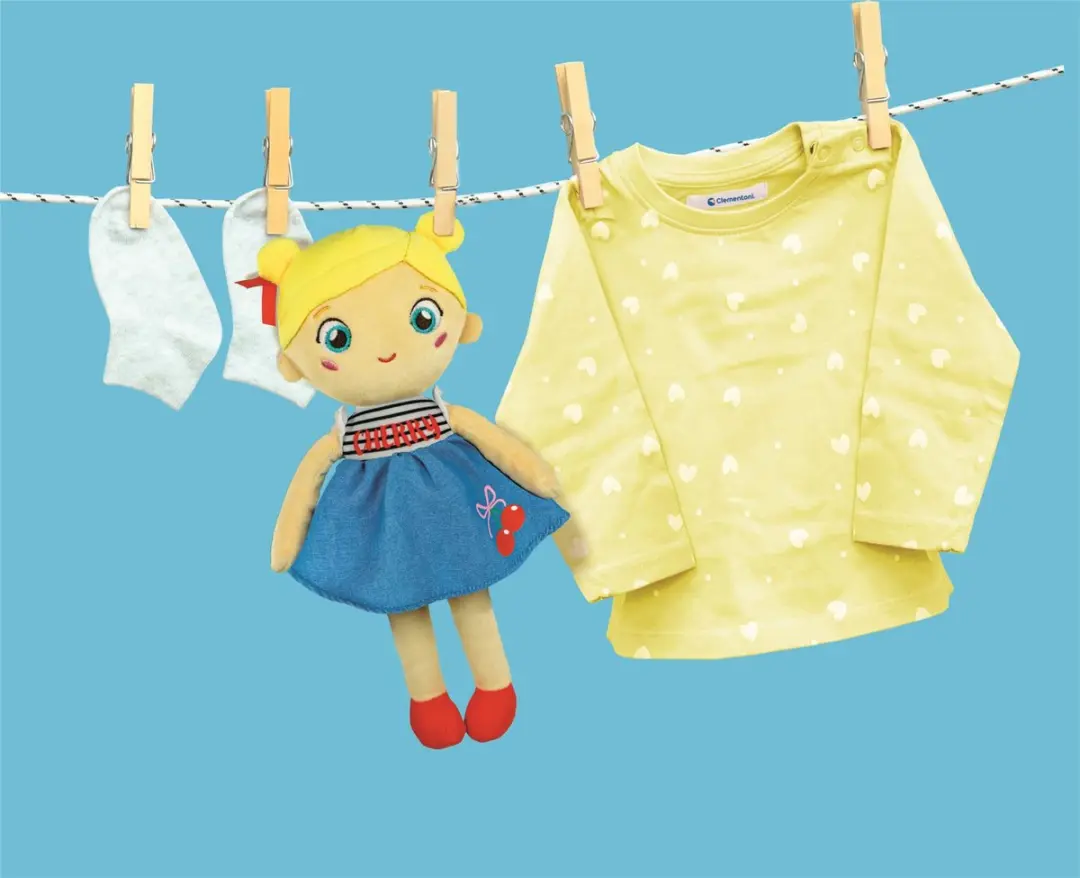 Clementoni Baby Soft Doll Cherry Terry Knuffelpop - Multikleur