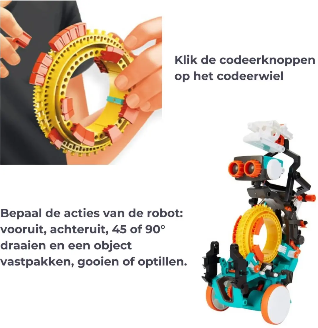Velleman KSR19 5-in-1 Coderingsrobot - Instelbaar