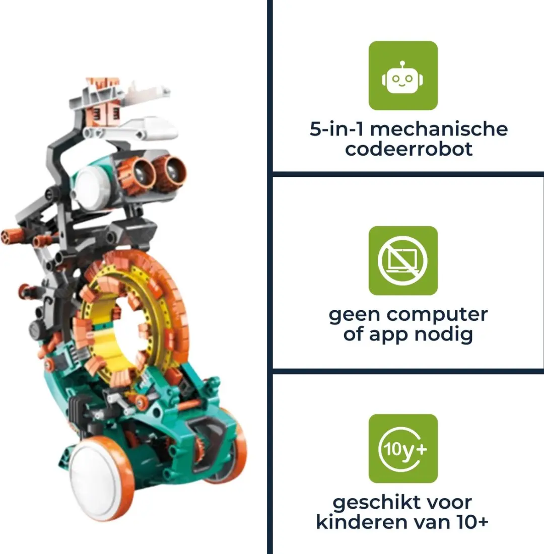 Velleman KSR19 5-in-1 Coderingsrobot - Instelbaar