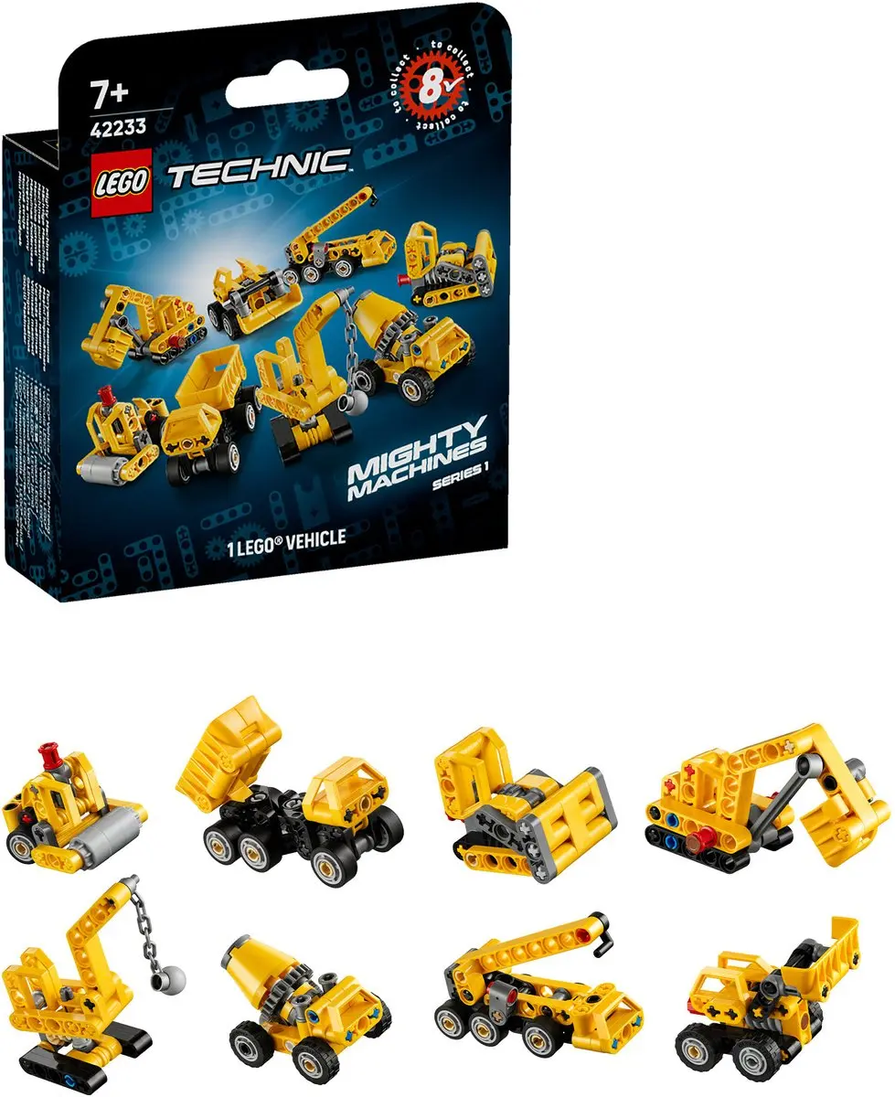 LEGO Technic Machtige Machines 42233 Bouwset - 44 Onderdelen - Geel