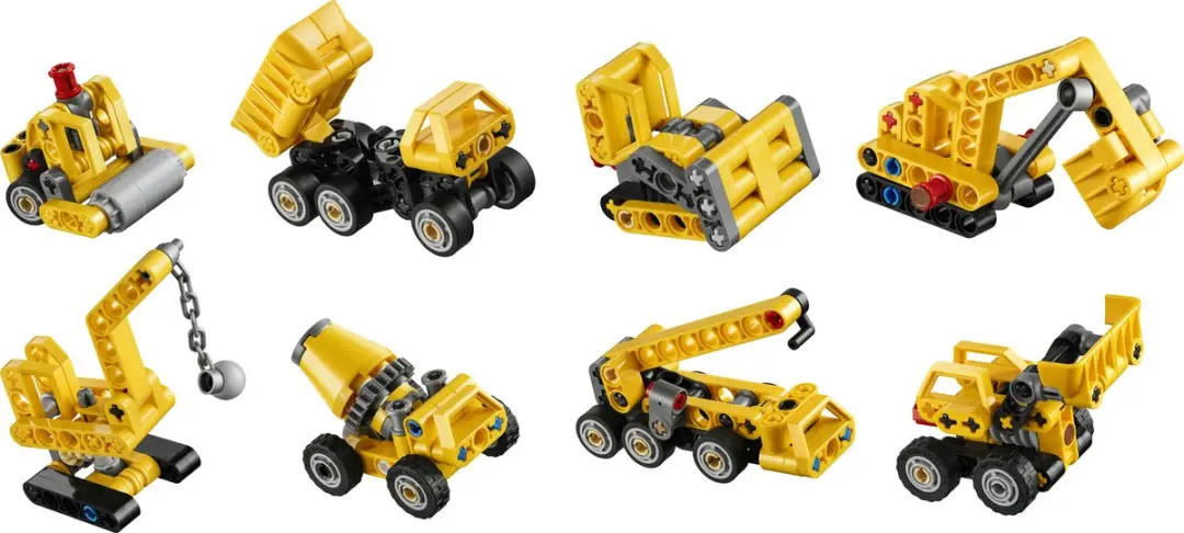 LEGO Technic Machtige Machines 42233 Bouwset - 44 Onderdelen - Geel