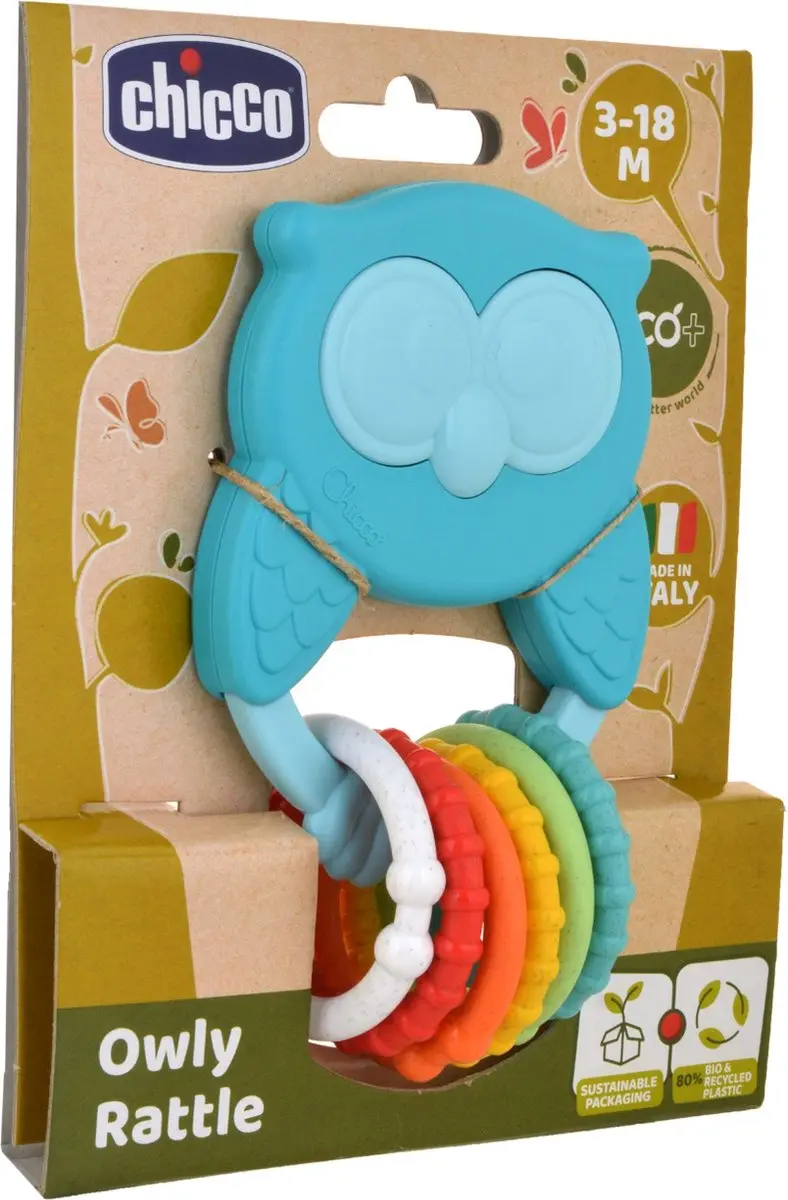 Chicco ECO+ Rammelaar Uil - Multi - afbeelding 2 van 6