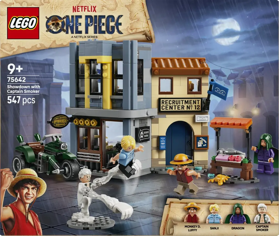 LEGO One Piece Confrontatie Kapitein Smoker 75642 - 547 Stukken
