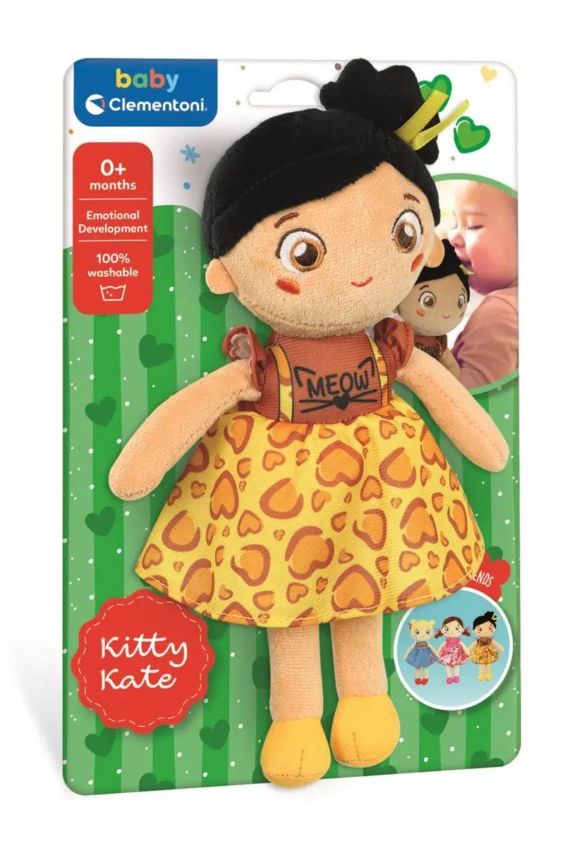 Clementoni Baby Soft Doll Kitty Kate Knuffelpop