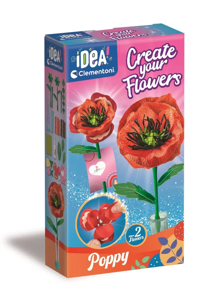 Clementoni Art & Craft Create Your Flowers Poppy