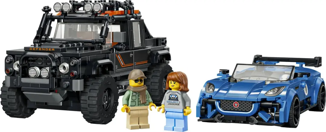LEGO Speed Champions 77264 Bouwpakket - Jaguar Project 7 & Land Rover Defender - 740 Stukken - Multicolor - afbeelding 6 van 6