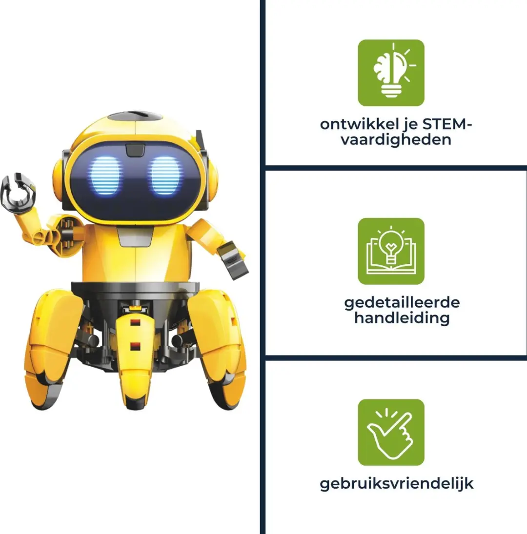 Velleman Tobbie De Robot Educatieve Bouwkit KSR18 - afbeelding 6 van 6