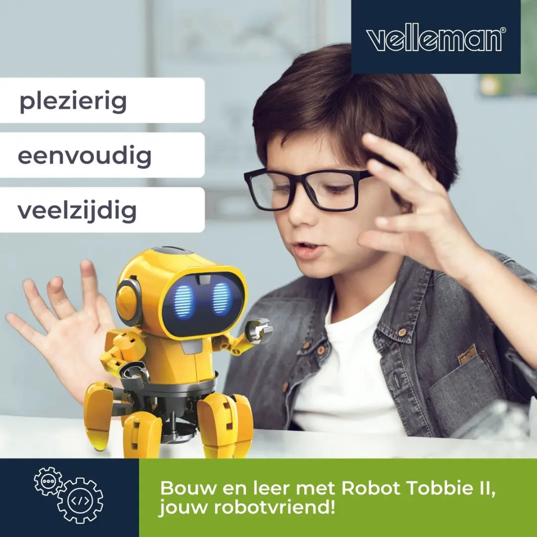 Velleman Tobbie De Robot Educatieve Bouwkit KSR18
