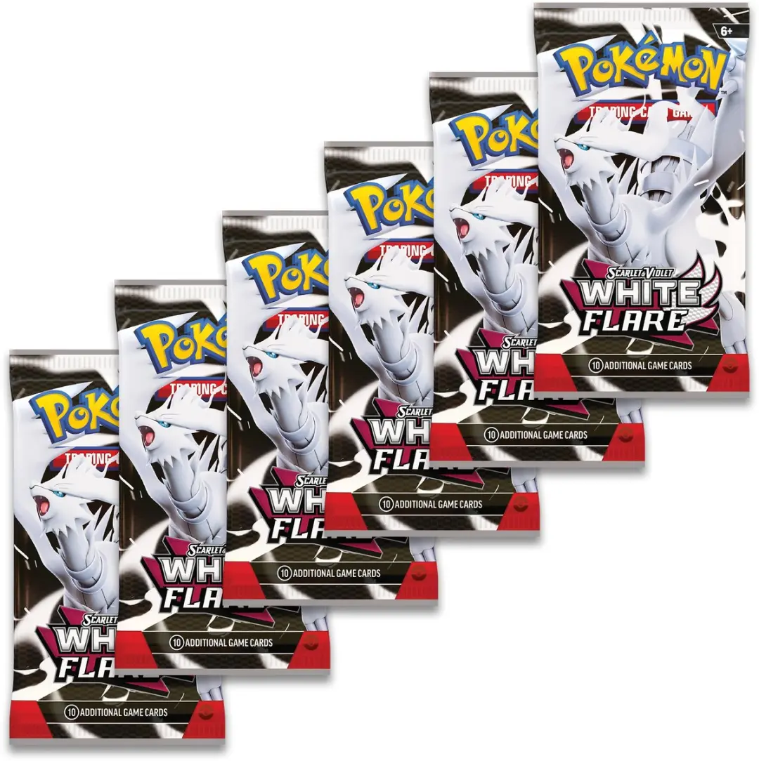 Pokémon TCG Scarlet & Violet White Flare Booster Bundle - 6 Boosters - Engels