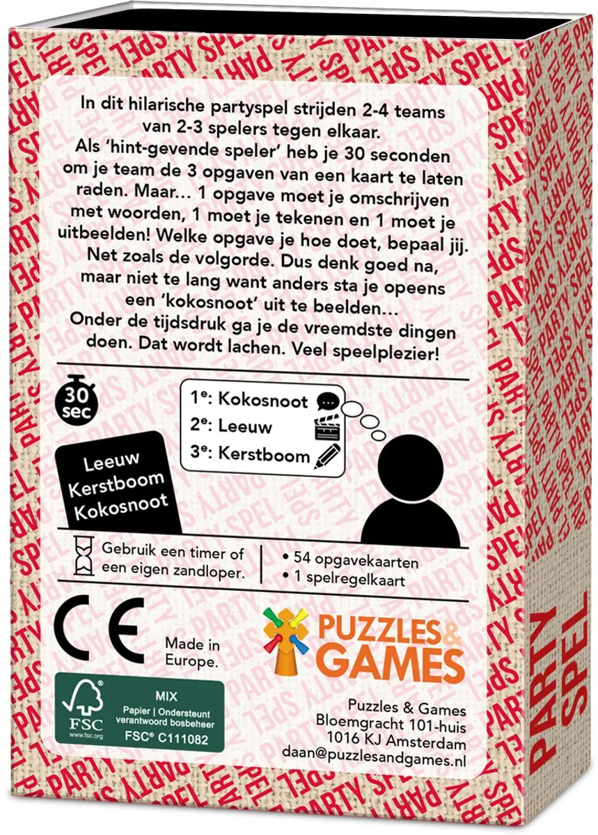 Partyspel Editie #1 Kaartspel - 648 Opgaven - Pocketformaat