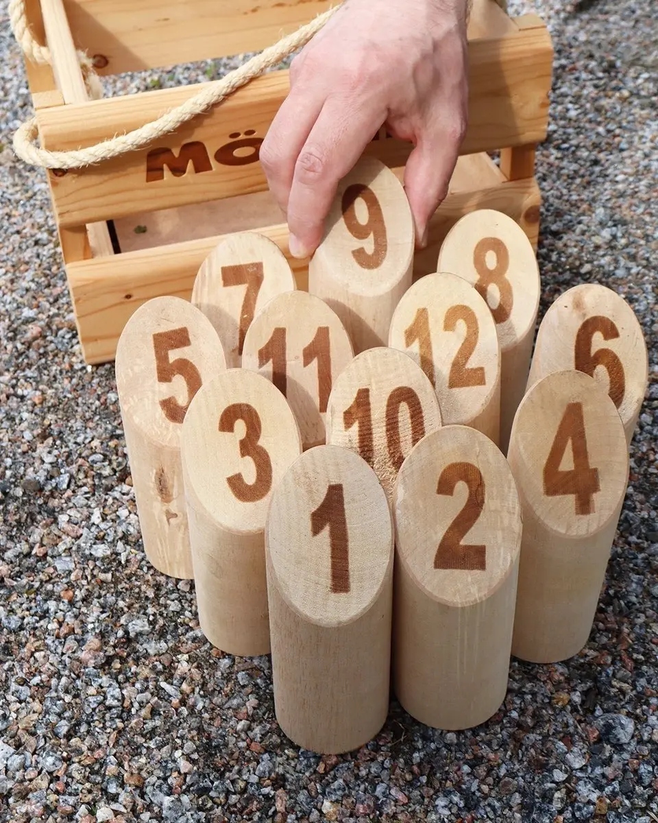 Tactic Mölkky Nijntje Vang- en Werpspel - Berkenhout - 61074