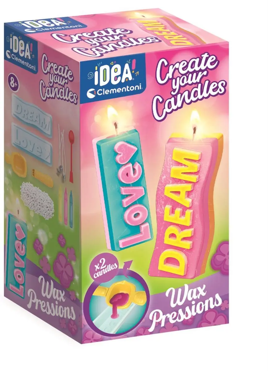 Clementoni Art & Craft Create Your Candles Rainbow - Kaarsen Maken Set - 8+