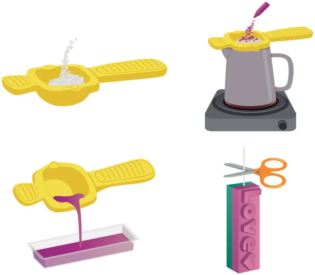 Clementoni Art & Craft Create Your Candles Rainbow - Kaarsen Maken Set - 8+